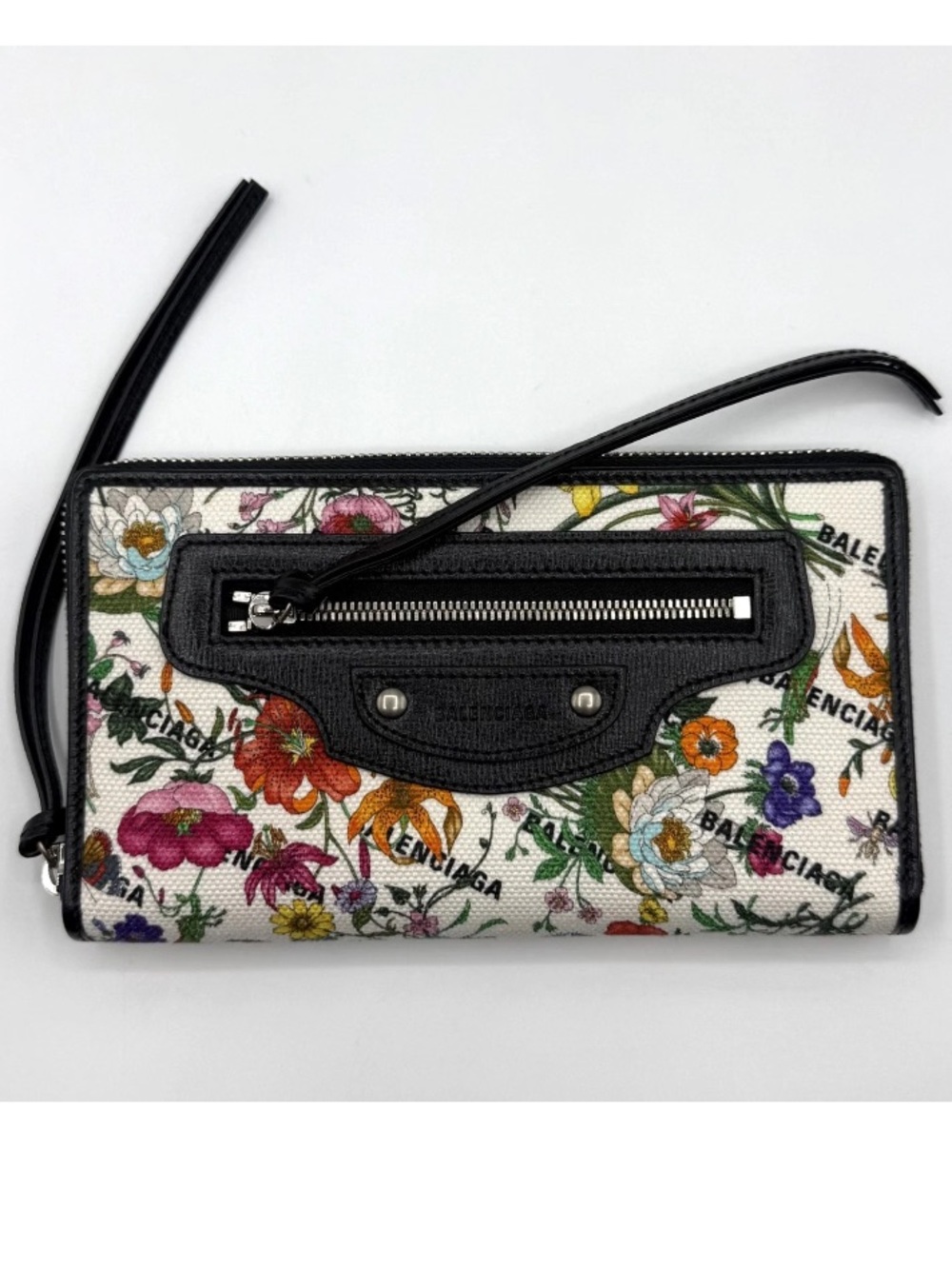 Gucci X Balenciaga Floral Wristlet/ Wallet